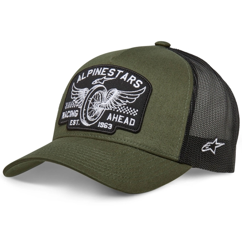 Gorra Alpinestars Heritage Patcher verde-negro