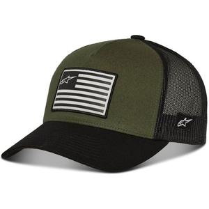 Gorra Alpinestars Flag Snap verde-negro