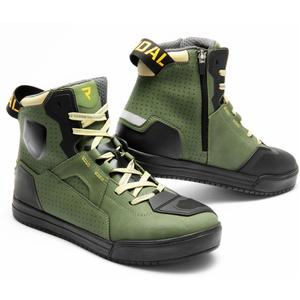 Botas de moto Rebelhorn Vandal II en color caqui, negro y naranja