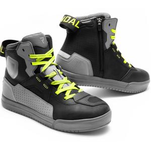 Botas moto Rebelhorn Vandal II negro-gris-amarillo fluo
