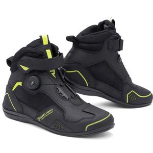 Botas de moto Rebelhorn Spark II negro-amarillo fluo