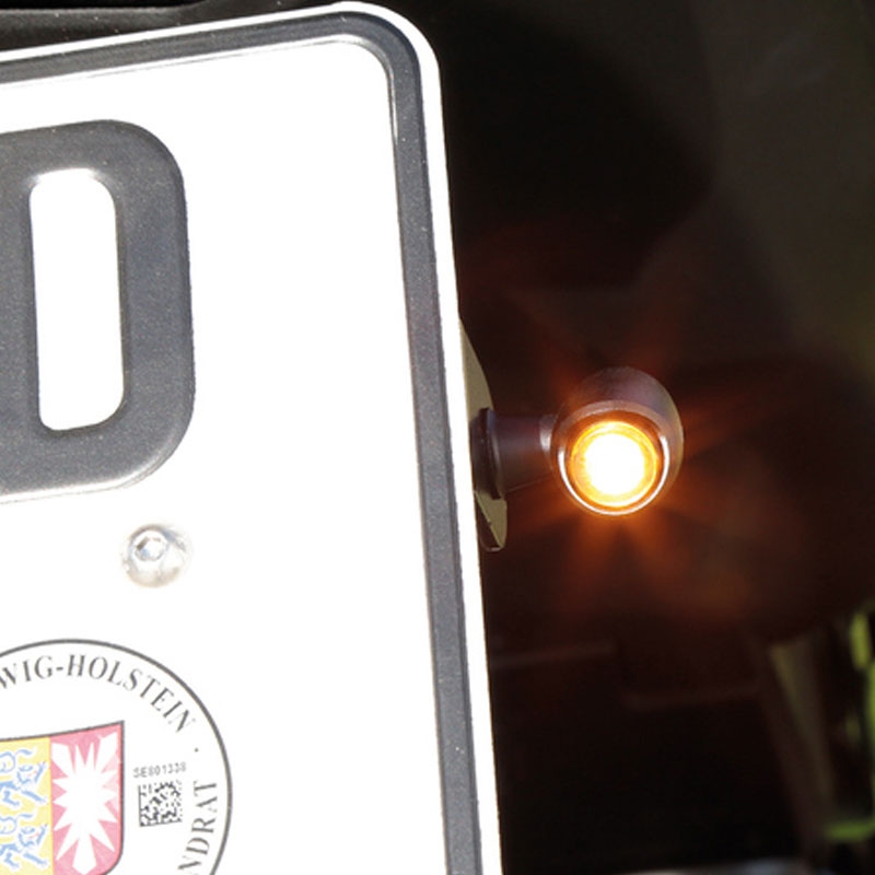 Intermitentes LED Highsider Nova LED Indicator negro mate 2 uds