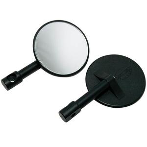Espejo retrovisor redondo negro Smart Bar End de Highsider