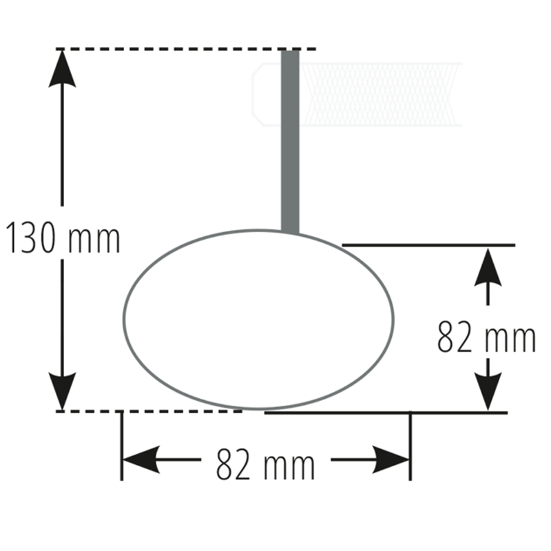Espejo retrovisor redondo negro Smart Bar End de Highsider