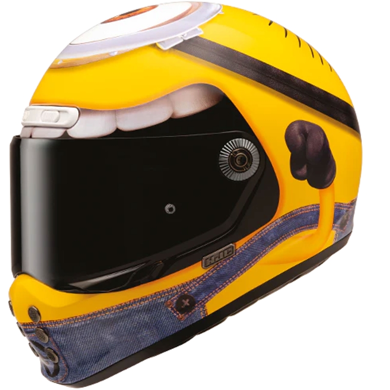 Casco integral de moto HJC V10 Stuart Minions MC3 amarillo-azul
