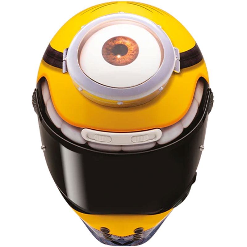 Casco integral de moto HJC V10 Stuart Minions MC3 amarillo-azul
