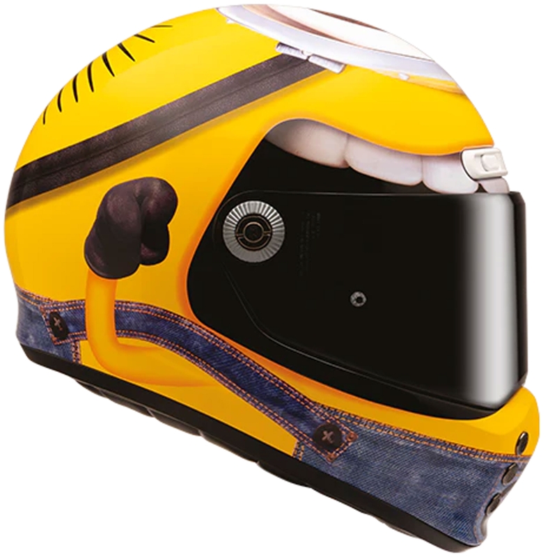 Casco integral de moto HJC V10 Stuart Minions MC3 amarillo-azul