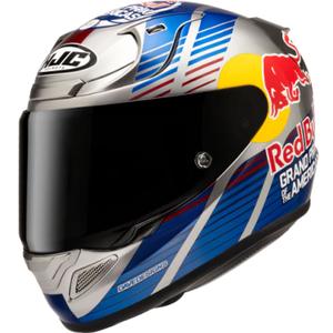 Casco integral de moto HJC RPHA 12 Red Bull Austin GP II MC21 azul grisáceo