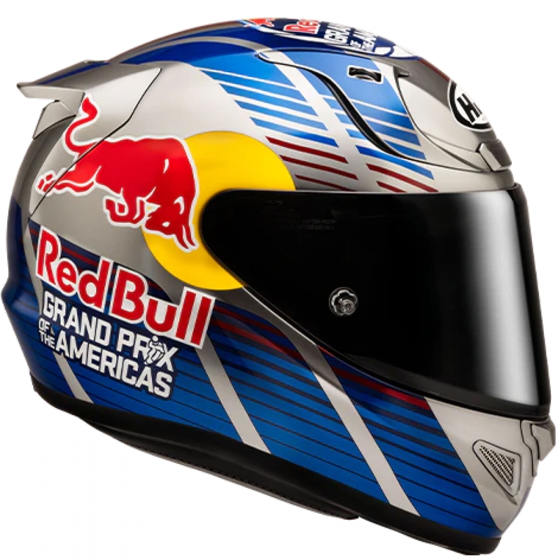 Casco integral de moto HJC RPHA 12 Red Bull Austin GP II MC21 azul grisáceo