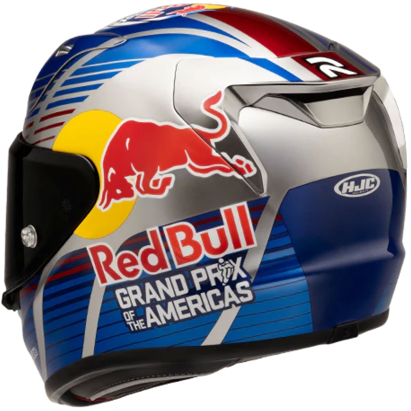 Casco integral de moto HJC RPHA 12 Red Bull Austin GP II MC21 azul grisáceo