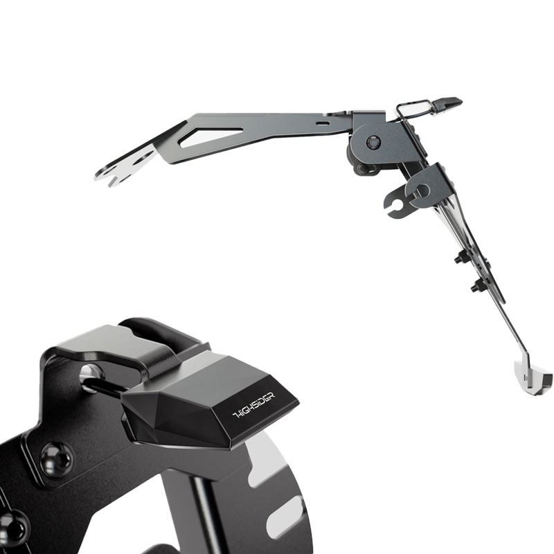 Portamatrículas con iluminación Highsider Akron RS PRO Aprilia negro