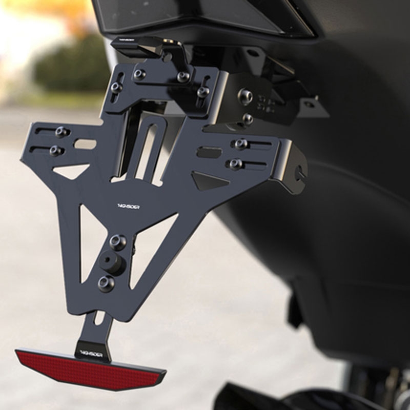 Portamatrículas con iluminación Highsider Akron-RS PRO BMW S 1000 RR negro