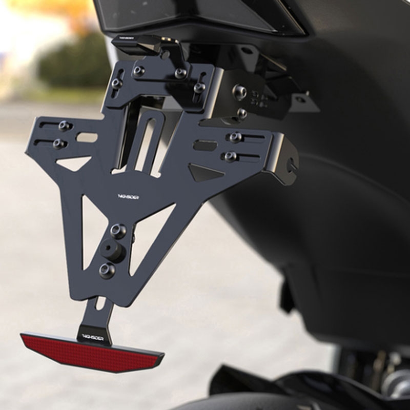 Portamatrículas con iluminación Highsider License Akron RS PRO KTM 690 DUKE negro
