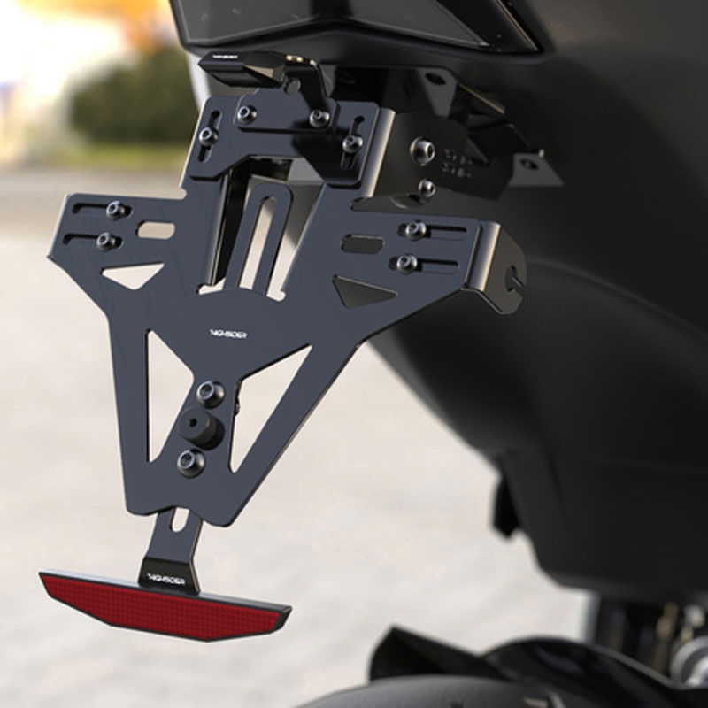 Portamatrículas con iluminación Highsider Akron RS PRO Triumph SPEED TRIPLE 1050 negro