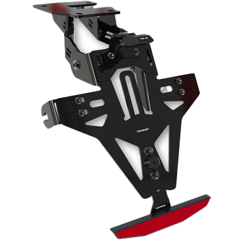 Portamatrículas con iluminación Highsider Akron RS PRO Kawasaki ER-6 negro