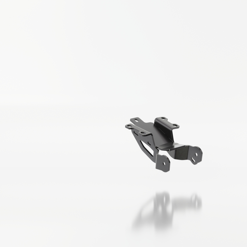 Portamatrículas con iluminación Highsider Akron RS PRO Yamaha MT-07 negro