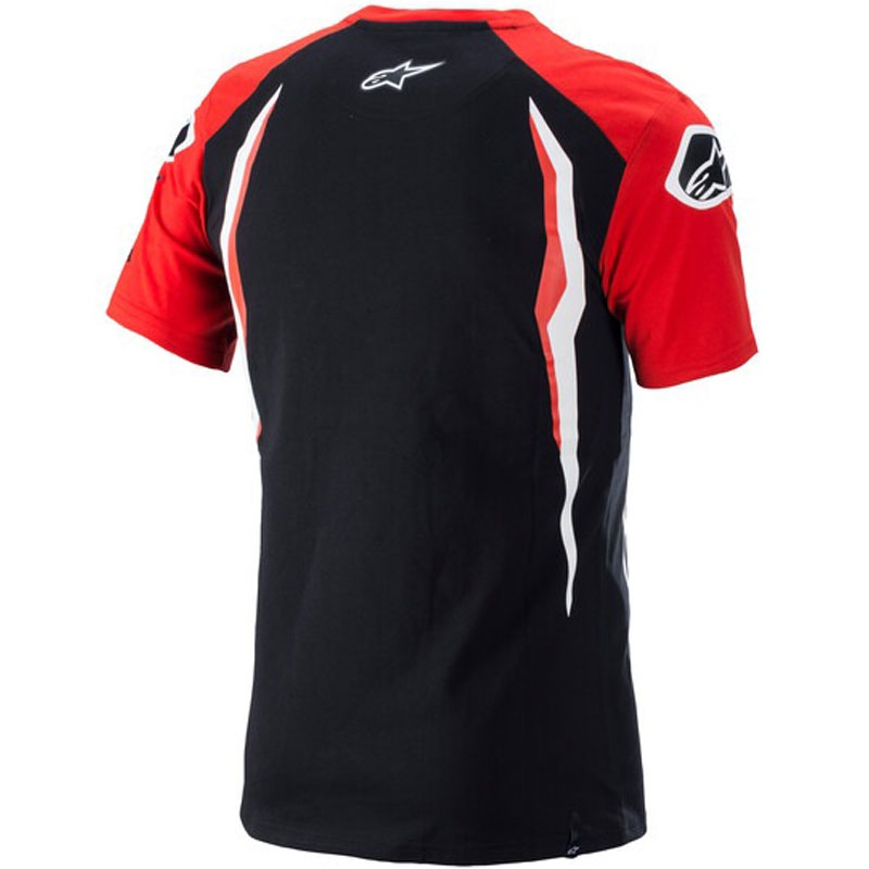 Camiseta Alpinestars Honda roja y negra