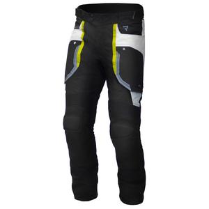 Pantalones de moto Rebelhorn Borg negro-gris-amarillo fluo liquidación