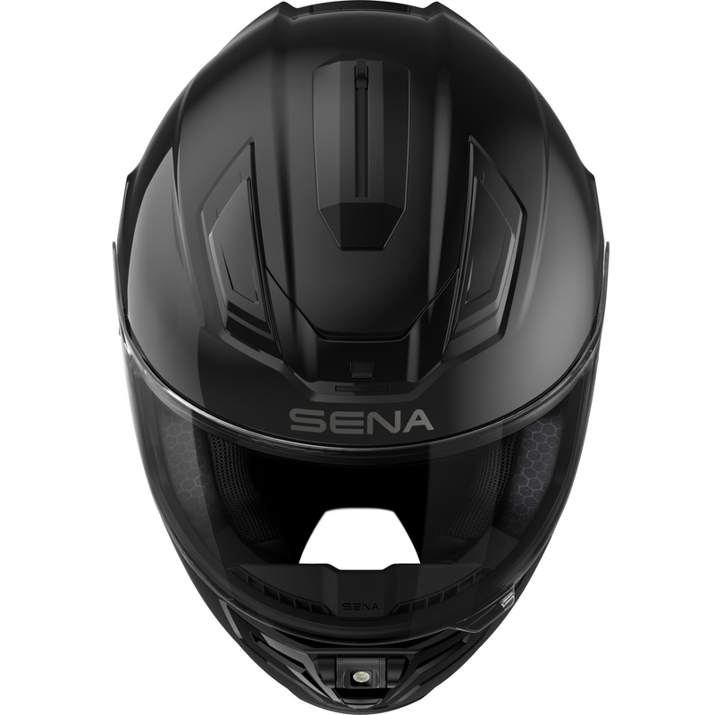 Casco integral para motocicleta SENA Phantom con auriculares de malla, negro mate