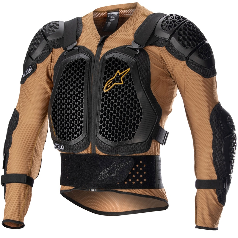 Protector corporal Alpinestars Bionic Action 2 negro-marrón