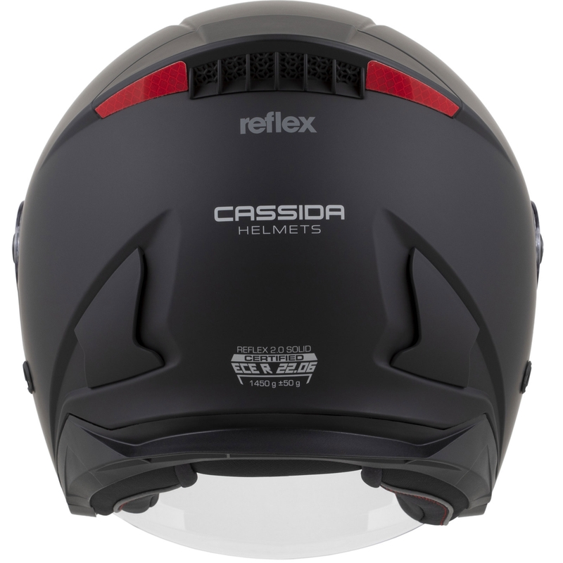 Casco abierto Cassida Reflex 2.0 Solid en negro mate y gris oscuro