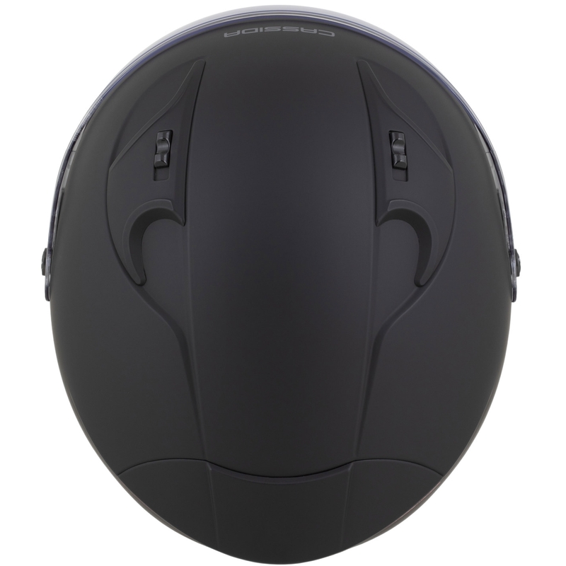 Casco abierto Cassida Reflex 2.0 Solid en negro mate y gris oscuro