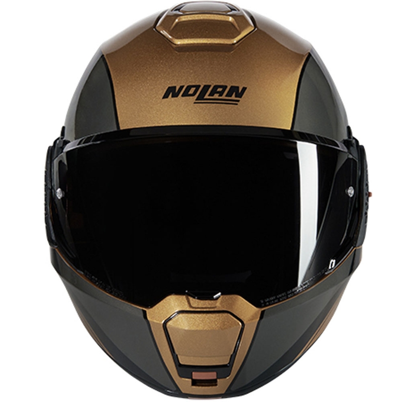 Casco de moto abatible Nolan N120-1 Verniciatura Speciale N-COM 342 arena-negro