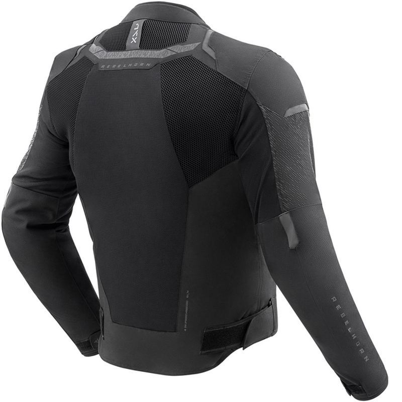 Chaqueta de moto Rebelhorn Jax negra