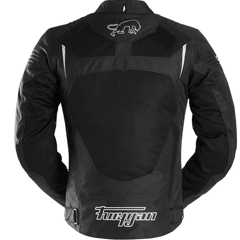 Chaqueta de moto Furygan WB08 Vented+ negra y blanca