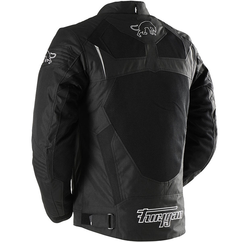 Chaqueta de moto Furygan WB08 Vented+ negra y blanca