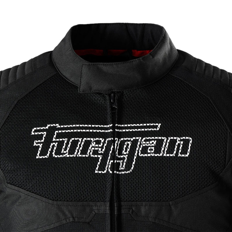 Chaqueta de moto Furygan WB08 Vented+ negra y blanca