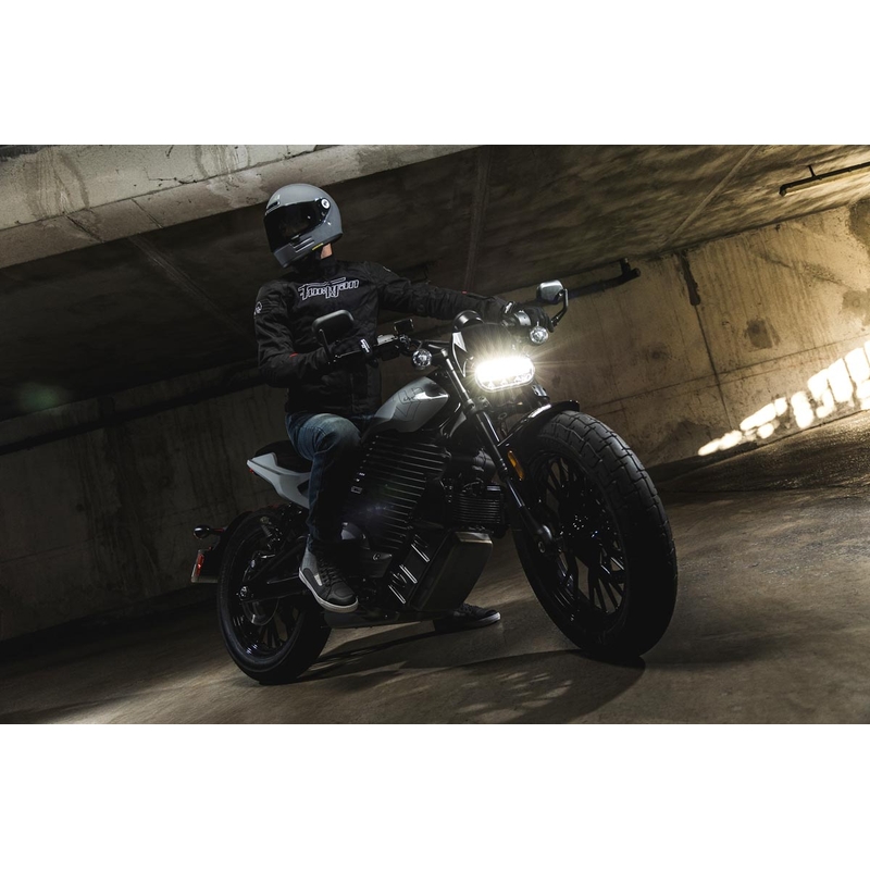 Chaqueta de moto Furygan WB08 Vented+ negra y blanca