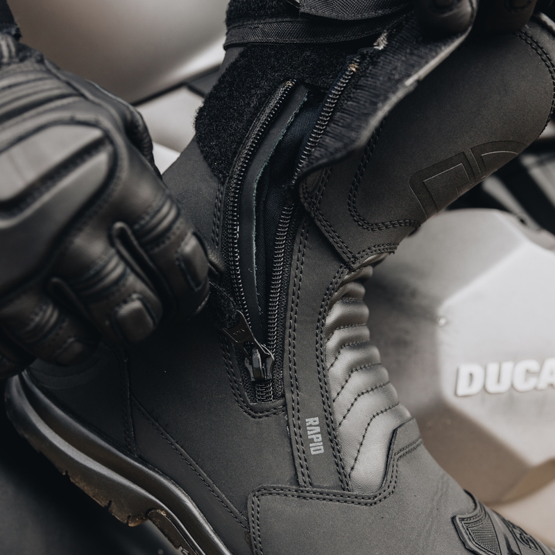 Botas de moto Ozone Rapid negras mate
