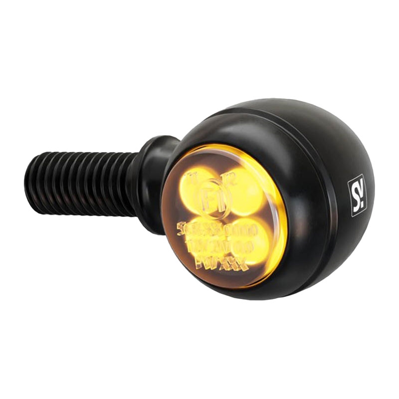 Intermitentes para motocicleta Highsider Smart Circula-S LED negro