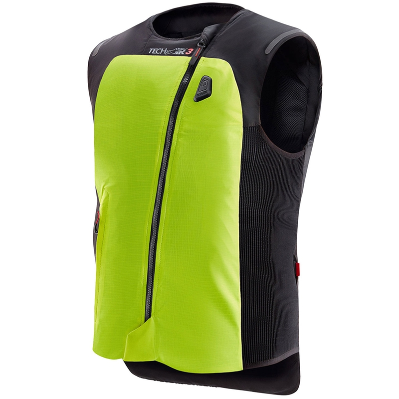 Chaleco airbag con sistema Tech-Air®3 V2 de Alpinestars, amarillo fluorescente y negro
