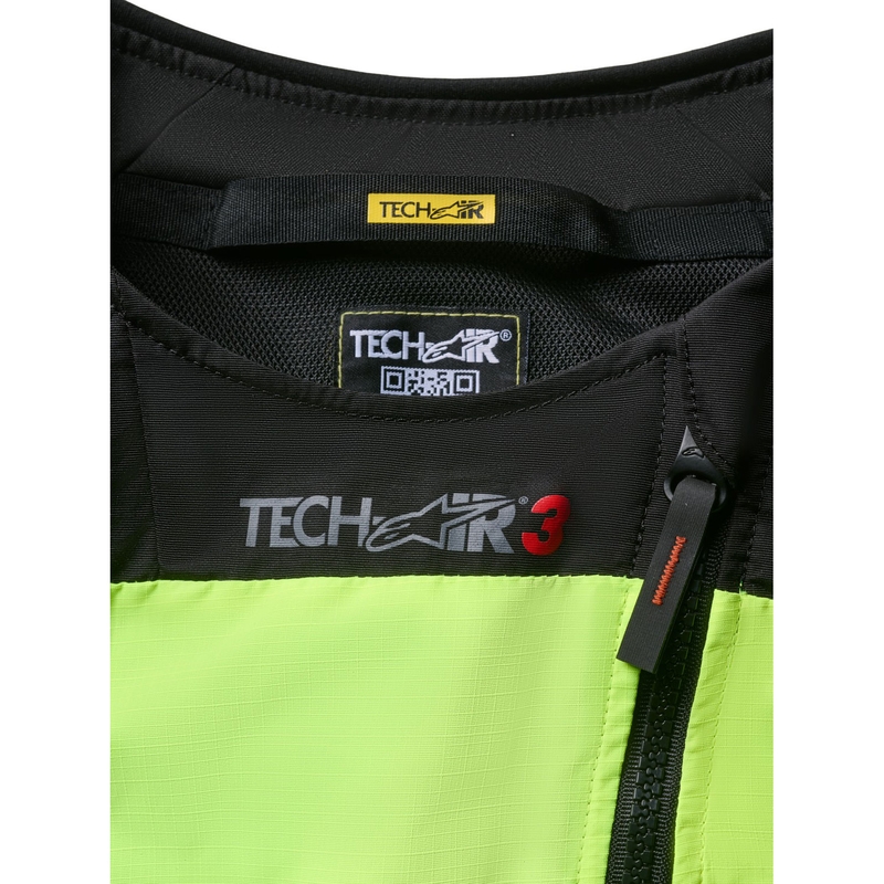 Chaleco airbag con sistema Tech-Air®3 V2 de Alpinestars, amarillo fluorescente y negro