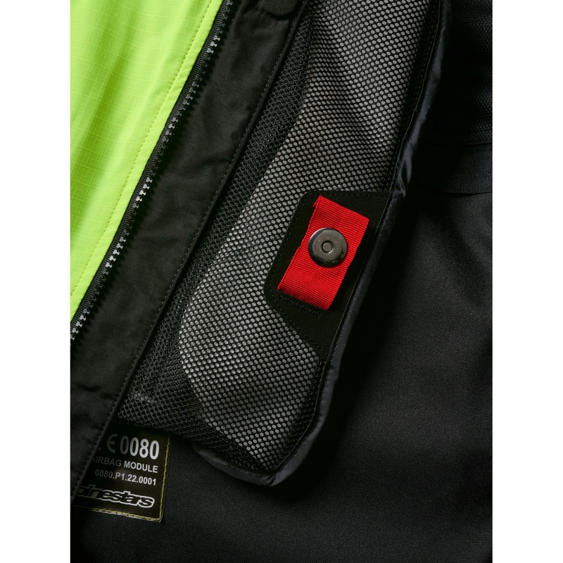 Chaleco airbag con sistema Tech-Air®3 V2 de Alpinestars, amarillo fluorescente y negro