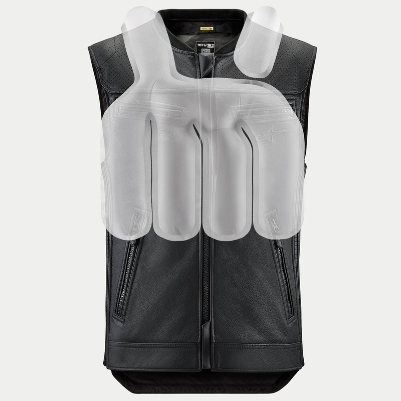 Chaleco airbag negro con sistema Tech-Air®3 V2 de Alpinestars