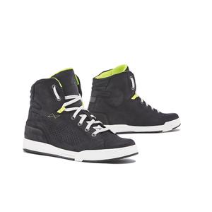 Botas de moto Forma Swift Flow en blanco y negro