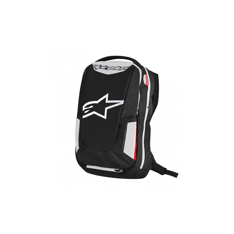 Mochila Alpinestars City Hunter negro-blanco-rojo