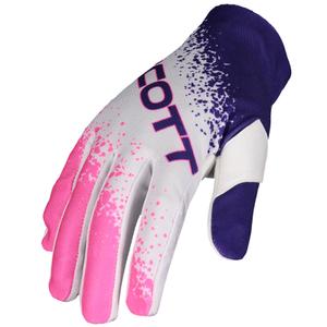 Guantes de motocross SCOTT 250 SWAP EVO blanco-rosa-morado