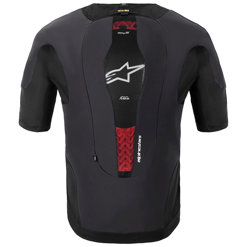 Chaleco airbag negro con sistema Alpinestars TECH-AIR®5 PLASMA