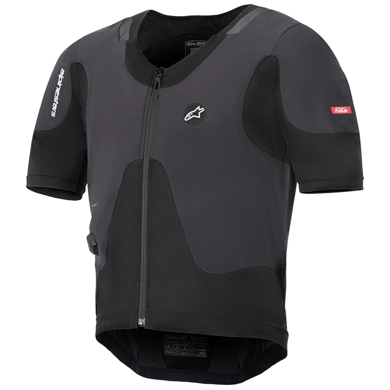Chaleco airbag negro con sistema Alpinestars TECH-AIR®5 PLASMA