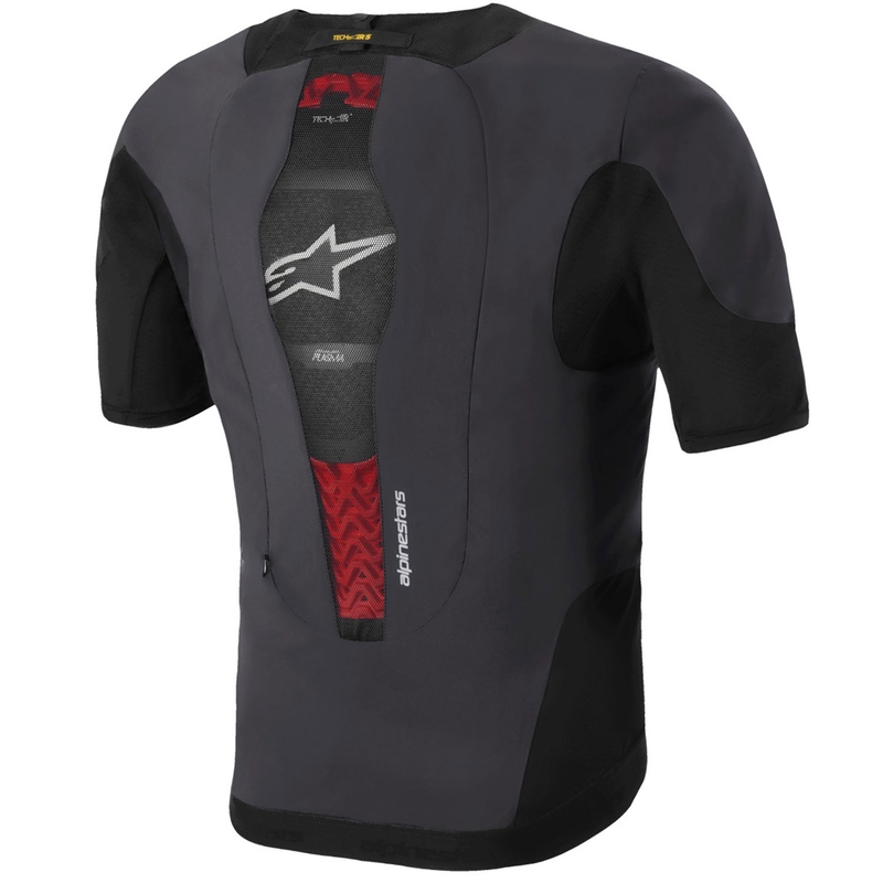 Chaleco airbag negro con sistema Alpinestars TECH-AIR®5 PLASMA