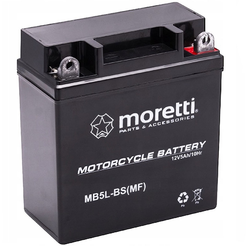 Batería de gel sin mantenimiento Moretti MB5L-BS, 12V 5Ah sin voltímetro