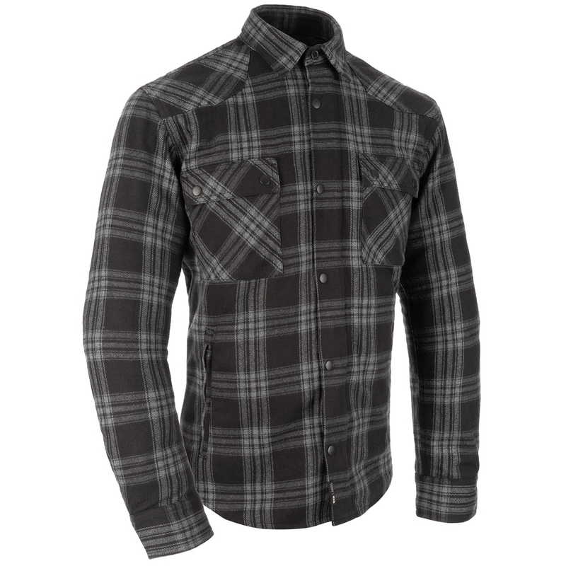 Camisa de motociclista Oxford Kickback 3.0 gris