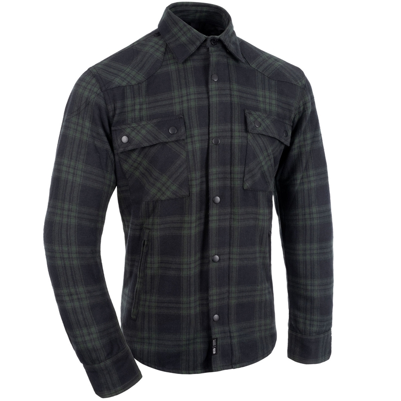Camisa de moto Oxford Kickback 3.0 verde