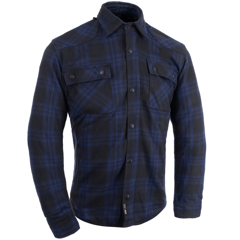 Camisa de motociclista Oxford Kickback 3.0 azul