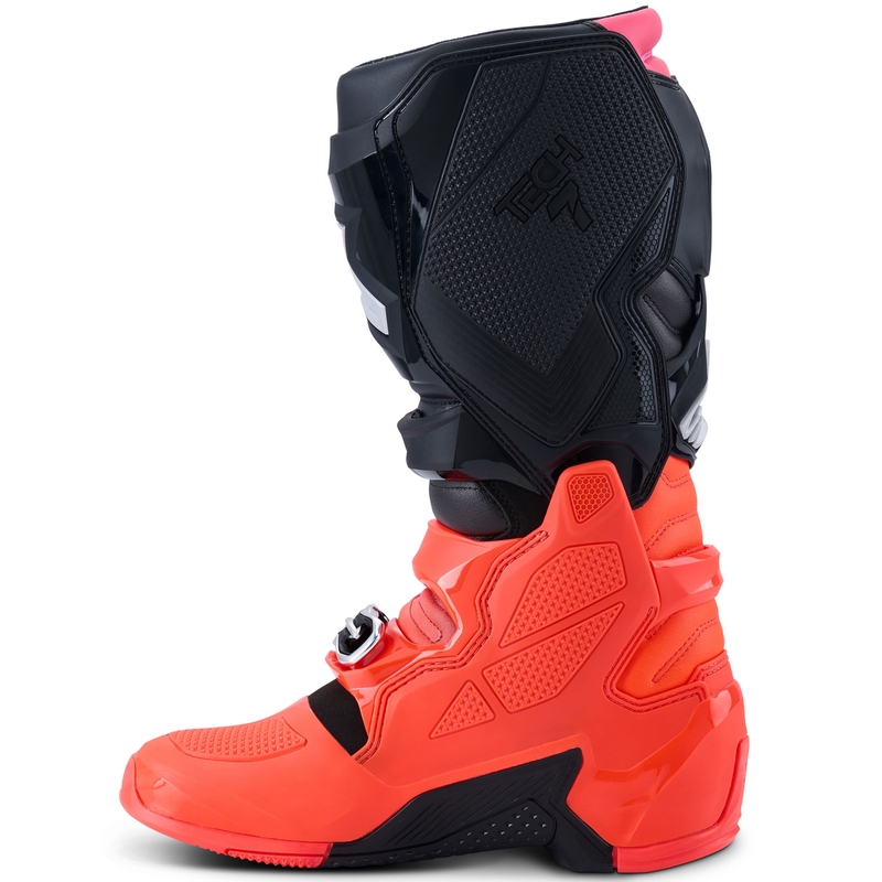Botas de moto Alpinestars Tech 7 negro-rojo fluo-rosa fluo