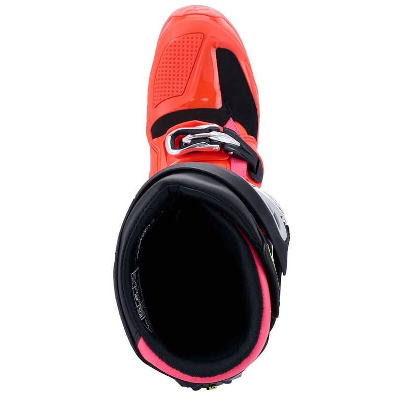 Botas de moto Alpinestars Tech 7 negro-rojo fluo-rosa fluo